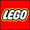 Lego fali lámpa piros-fehér