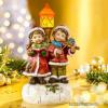 Karácsonyi kerámia gyerek figurák világító lámpáÚj